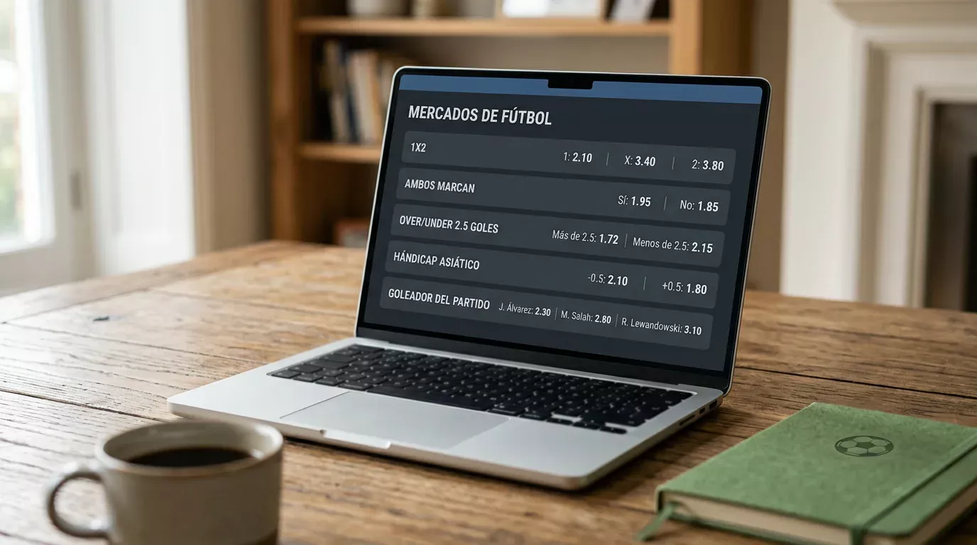 Pantalla de operador con distintos mercados de apuestas para un partido de Serie A italiana